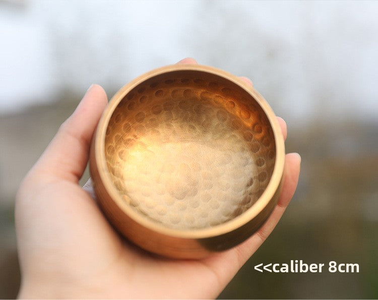 Zensoullab Nepal Hammer Pattern Himalaya Bowl Buddha Sound Bowl Yoga Meditation Bowl Xizang Buddha Sound Bowl Ear Cleaning Healing Sound Bowl 8cm