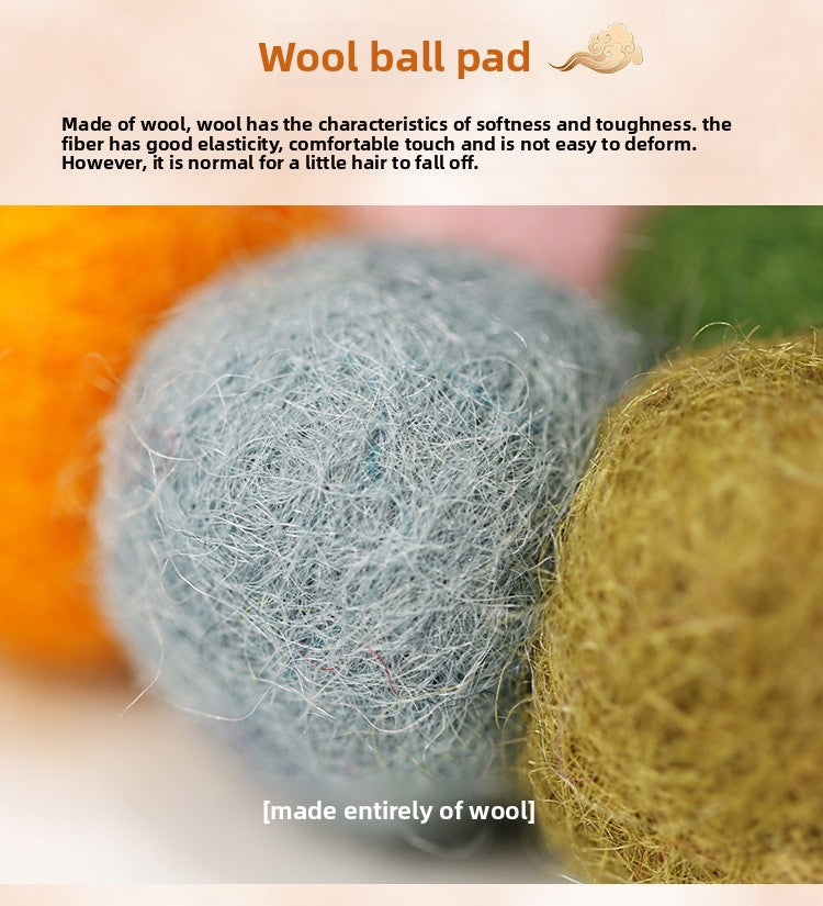 zensoullab Nepal Handmade Wool Felt Mat Round Ball Wool Ball Mat Bowl Mat Coaster Incense Burner Ritual Tool Mat Direct Supply