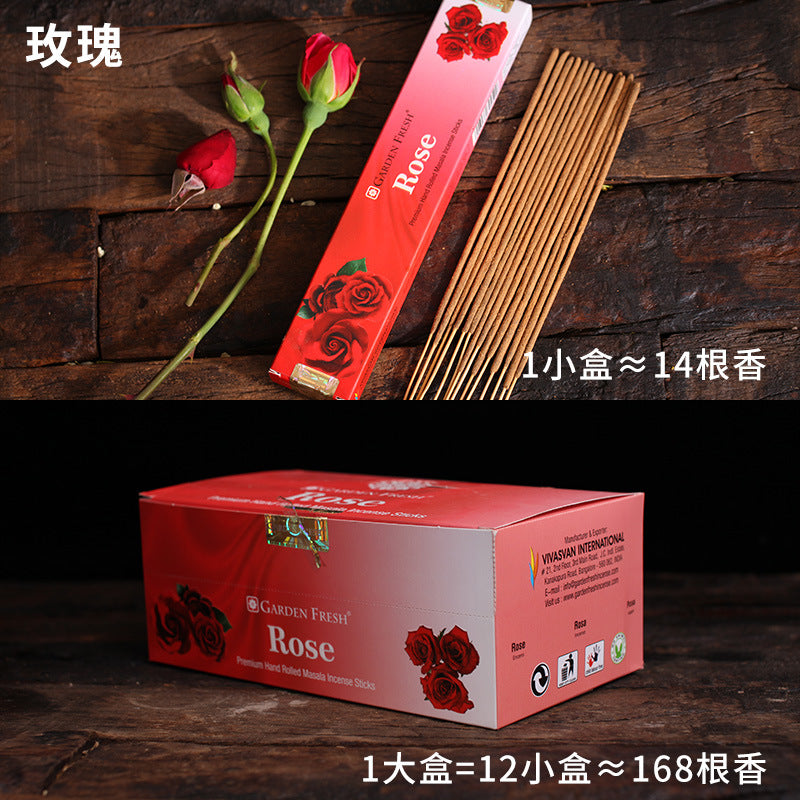 zensoullabGF Hot-Selling Indian Incense 18 Flavors Masala Handmade Sandalwood Agarwood Imported Aromatherapy Incense Stick Tibetan Incense