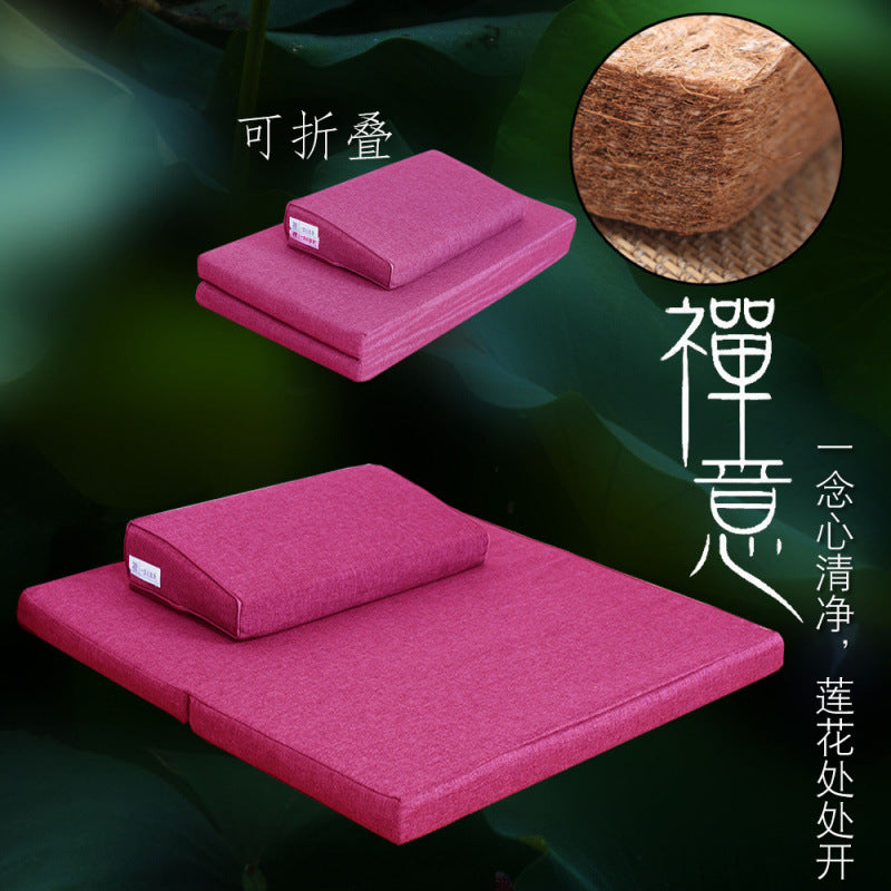 Zensoullab Meditation Cushion Meditation Cushion Coconut Palm Folding Meditation Static Cushion Home Kneeling Buddha Worship Thickened Plate Cushion Upper Cushion