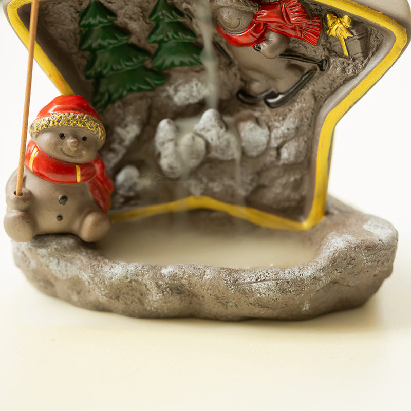 zensoullab Christmas themed backflow incense burner