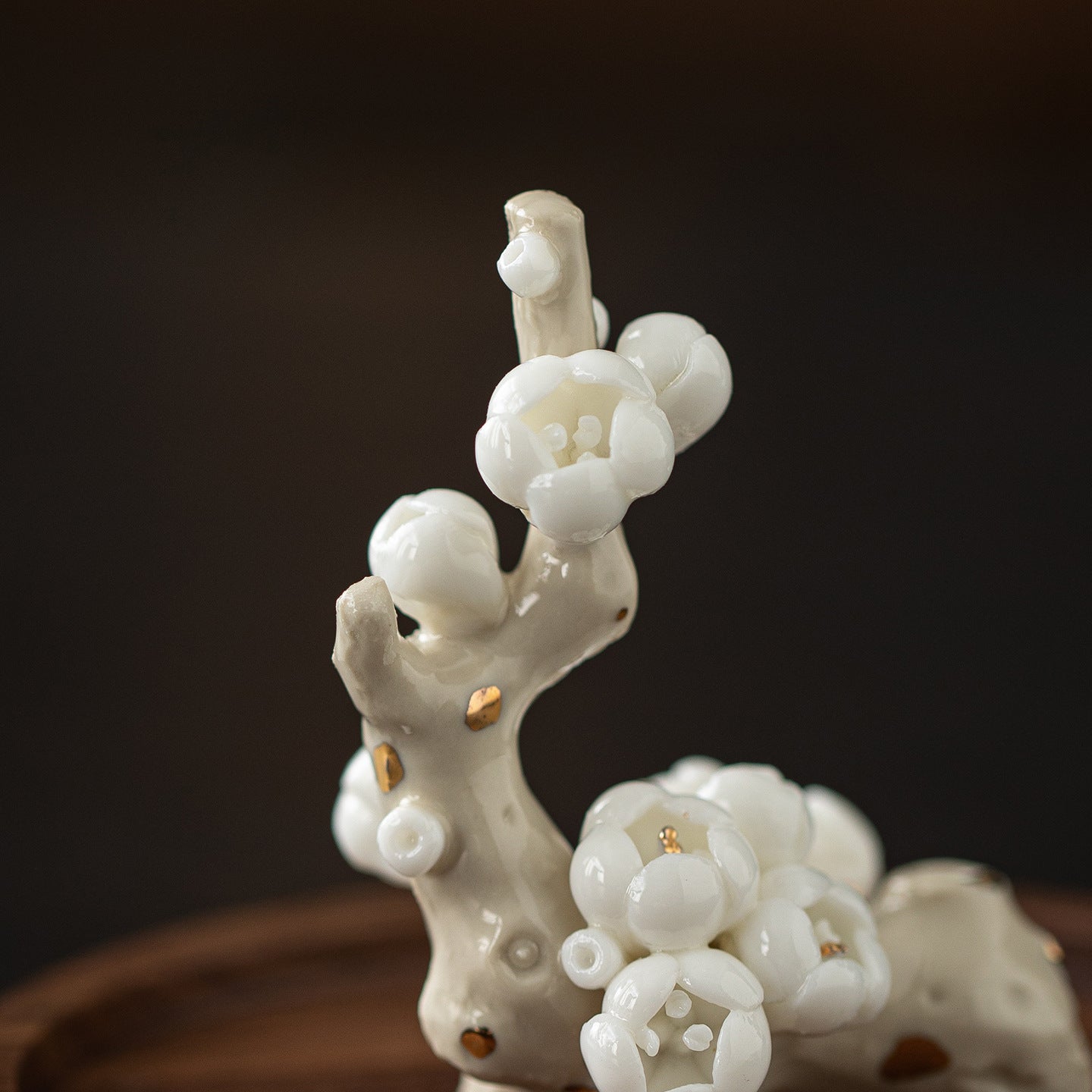 zensoullab Zen Ceramic Plum Blossom Incense Holder Creative Incense Stand Incense Tray Incense Burner Tea Room Study Atmosphere Decor Incense Burner