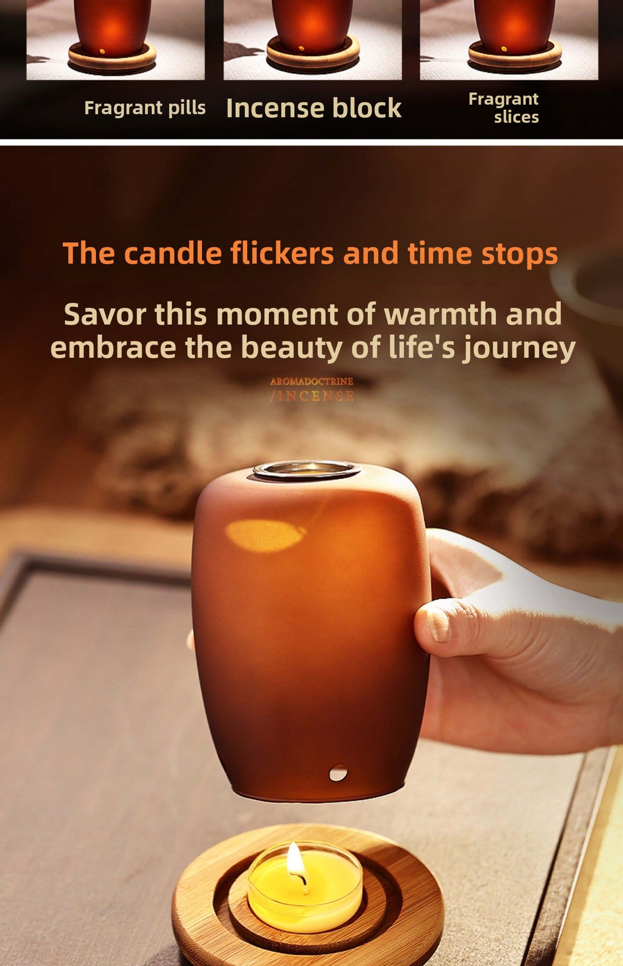 zensoullab Fireproof Candle Incense Burner Agarwood Wood Chips Aromatherapy Lamp Glass Incense Burner Glass Candle Holder Aromatherapy Lamp
