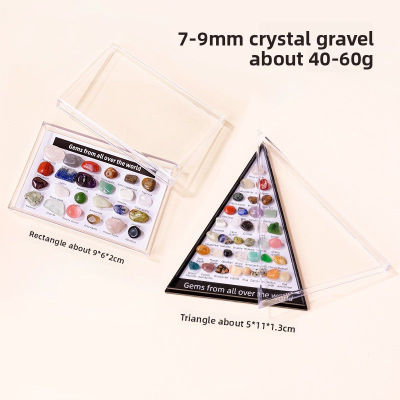 zensoullab Natural Crystal Mineral Specimen Mini Amethyst Raw Stone Gemstone Agate Crystal Craft Mineral Specimen Box