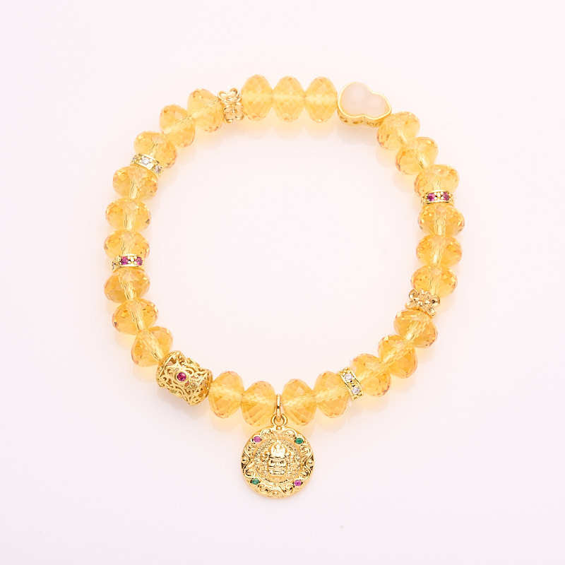 zensoullab Nine Purple Fire Cut Amethyst Bracelet for Women, Straight Cut High-end Crystal Jewelry Bracelet