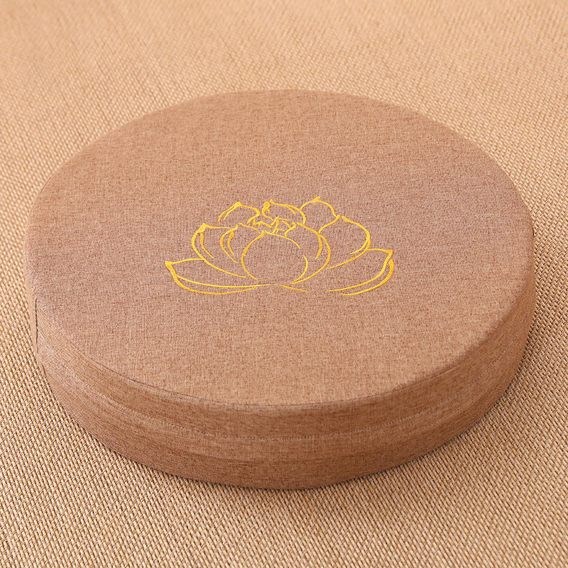 Zensoullab Japanese Style Tatami Mat Futon Cushion Thickened Stool Removable and Washable Window Cushion round Meditation Cushion Meditation Pray Cushion