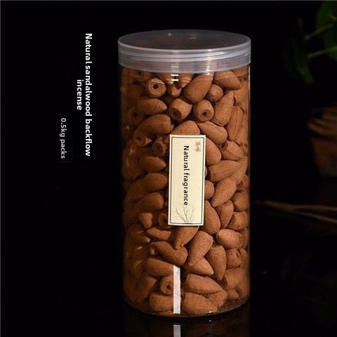 zensoullab 0.5kg Pack Sandalwood Agarwood Natural Backflow Incense Pellets Indoor Air Purification Tower Incense