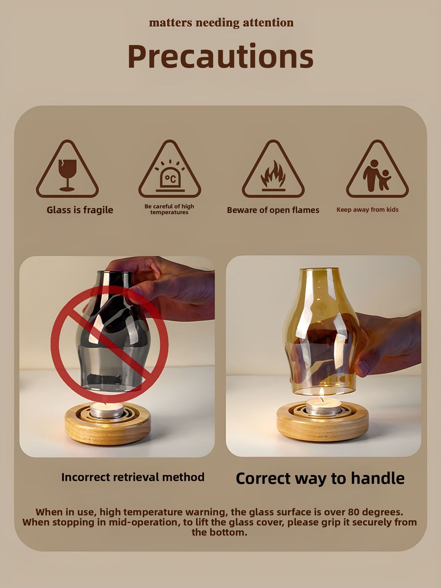 zensoullab Chinese Incense Burner Glass Incense Burner Agarwood Sandalwood Natural Incense Aromatherapy Incense Burner Candle Incense Lamp Incense Burner
