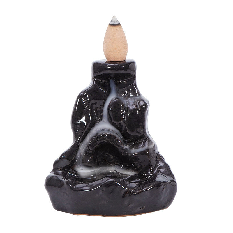 zensoullab Ceramic Backflow Incense Burner Creative Home Office Incense Decoration Incense Burner Direct Supply One Piece Supply