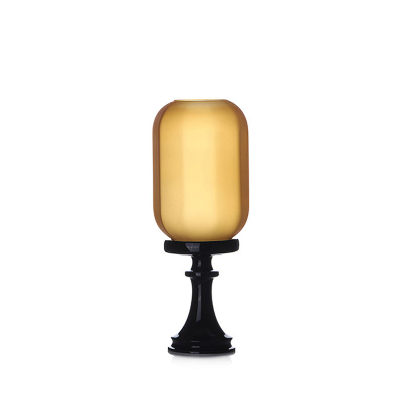 Zensoullab Antique Style Domestic Aromatherapy Candle Candlestick Chinese Zen Antique Lampshade Ceramic Decoration Tea Room Ambience Light