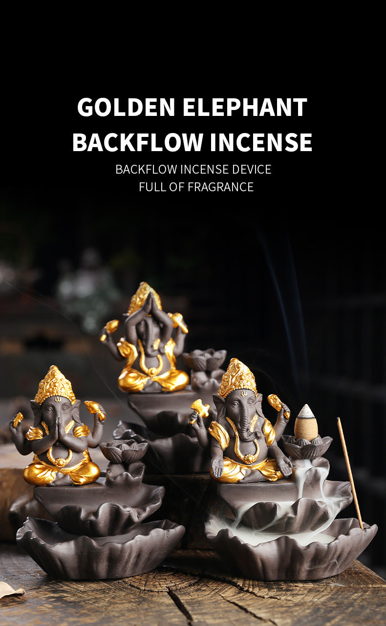 zensoullab Backflow Incense Burner for Home Indoor Sandalwood Agarwood Calming Incense Burner Zen Creative Ornament Tea Ceremony Xiang Shen Incense Burner