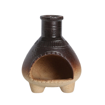 Ceramic Aromatherapy Burner Sage Incense Burner Mini Home Small Wall Stove Heat Resistant Can Be Burned with Open Flame Holy Wood Stove