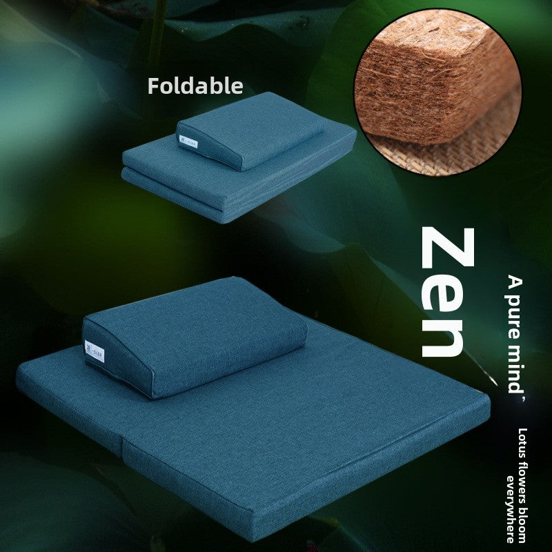Zensoullab Meditation Cushion Meditation Cushion Coconut Palm Folding Meditation Static Cushion Home Kneeling Buddha Worship Thickened Plate Cushion Upper Cushion