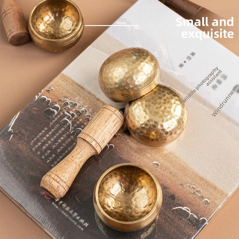 zensoullab Nepal Mini Singing Bowl Sanskrit Bowl Yoga Meditation Bowl Copper Chime Meditation Healing Copper Bowl Ornament