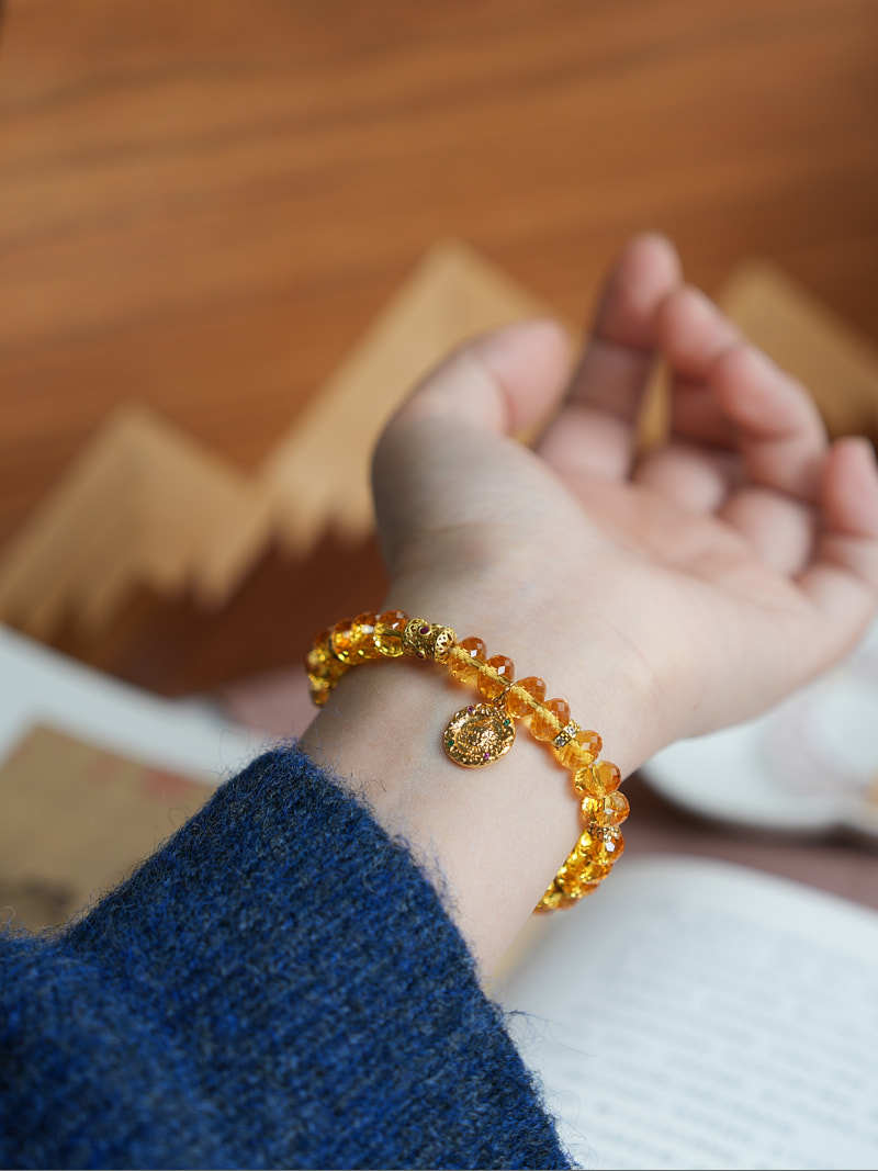 zensoullab Nine Purple Fire Cut Amethyst Bracelet for Women, Straight Cut High-end Crystal Jewelry Bracelet