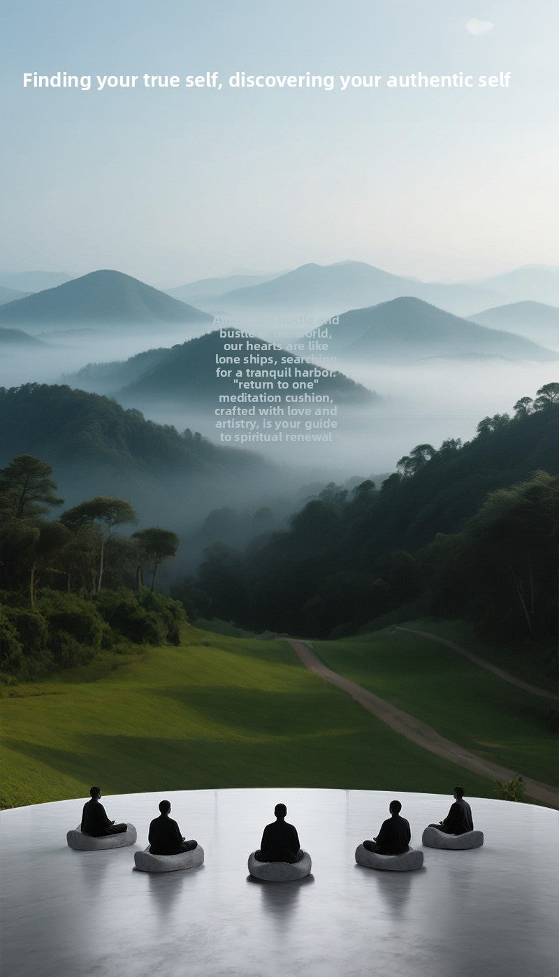 zensoullab Meditation Cushion Meditation Yoga Mat Leg Cushion Floor Cushion Long Sitting Non-Collapsing Sofa Reading Leisure Cushion