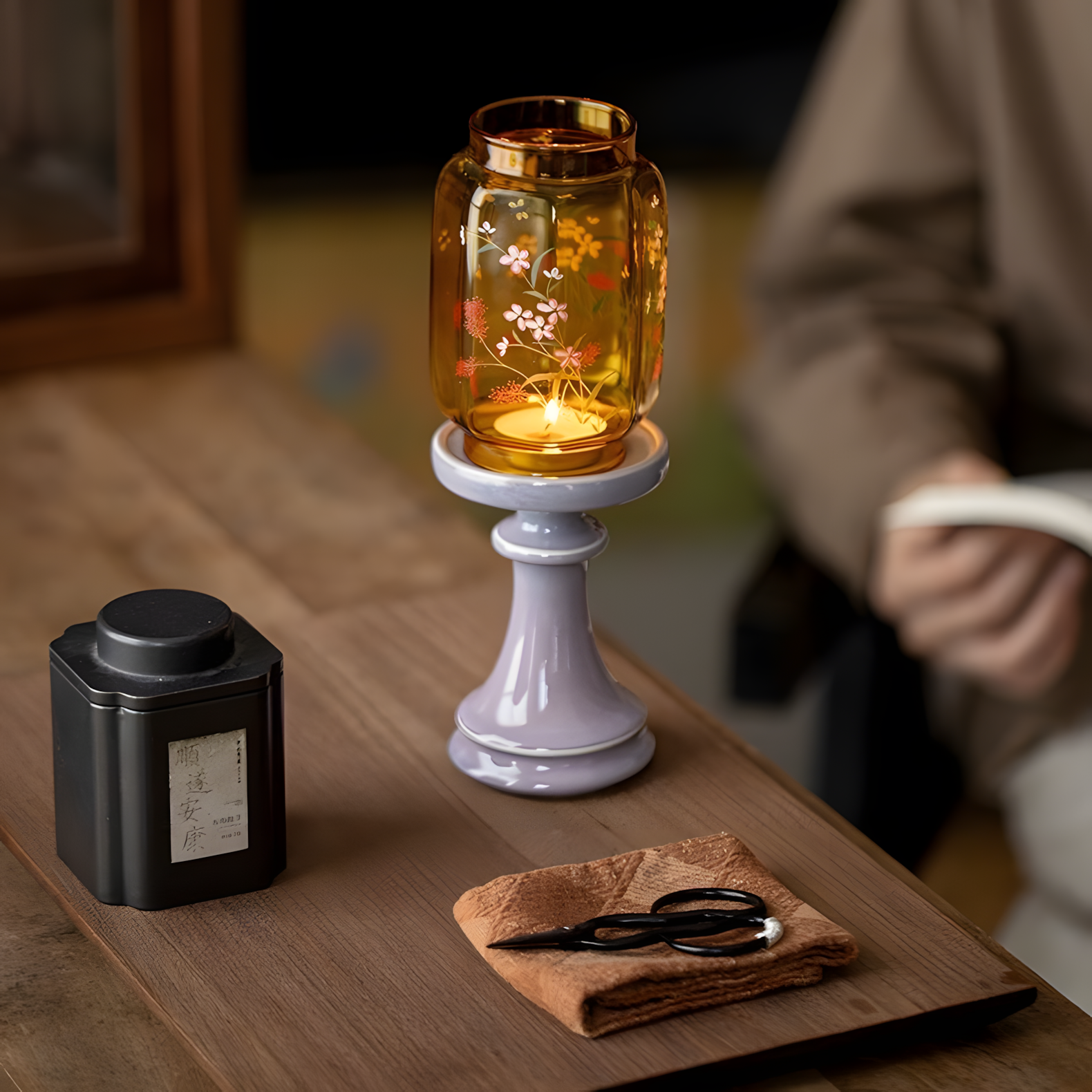 Zensoullab | Glass Meditation Candle Holder – Serenity in Bloom