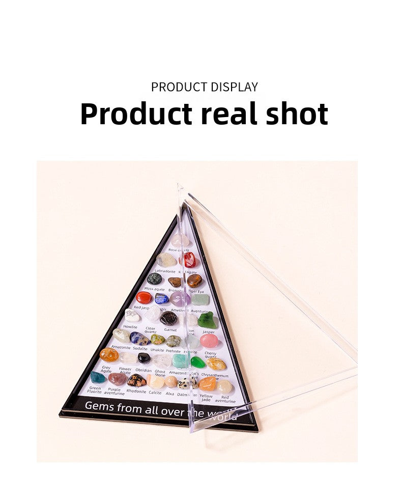 zensoullab Natural Crystal Mineral Specimen Mini Amethyst Raw Stone Gemstone Agate Crystal Craft Mineral Specimen Box