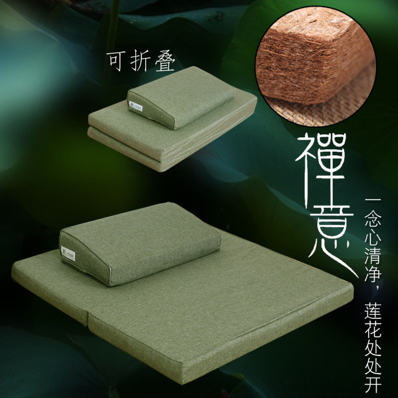 Zensoullab Meditation Cushion Meditation Cushion Coconut Palm Folding Meditation Static Cushion Home Kneeling Buddha Worship Thickened Plate Cushion Upper Cushion
