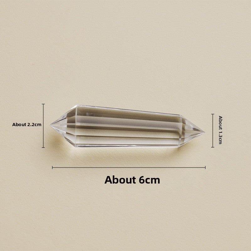 zensoullab Natural Vogel Crystal Pyramid Ornament Home Raw Crystal Energy Purification Amplifier Decorative Ornament