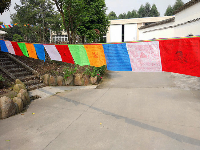 zensoullab Tibetan Ethnic Supplies Prayer Flags Printing Factory Colorful Family Portrait Prayer Flags Wind Horse Flags Hanging Flags