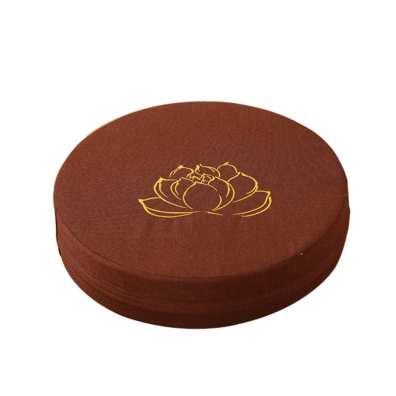 Zensoullab Japanese Style Tatami Mat Futon Cushion Thickened Stool Removable and Washable Window Cushion round Meditation Cushion Meditation Pray Cushion