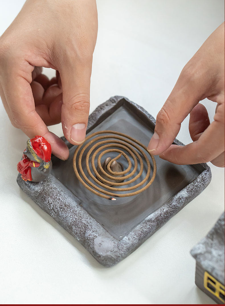 zensoullab Christmas themed ceramic incense burner