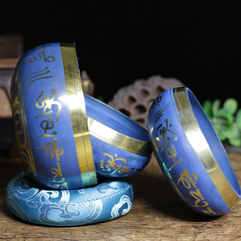 zensoullab Nepal Handmade Buddha Sound Bowl Chanting Bowl Singing Bowl Yoga Meditation Bowl Copper Chime Ritual Bowl Healing Buddha Sound Bowl