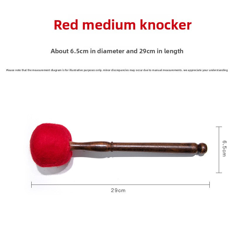 zensoullab Direct Supply Nepal Handmade Velvet Cloth Knocking Stick Tibetan Singing Bowl Hammer Bowl Stick Professional Healing Buddha Sound Bowl Knocking Stick