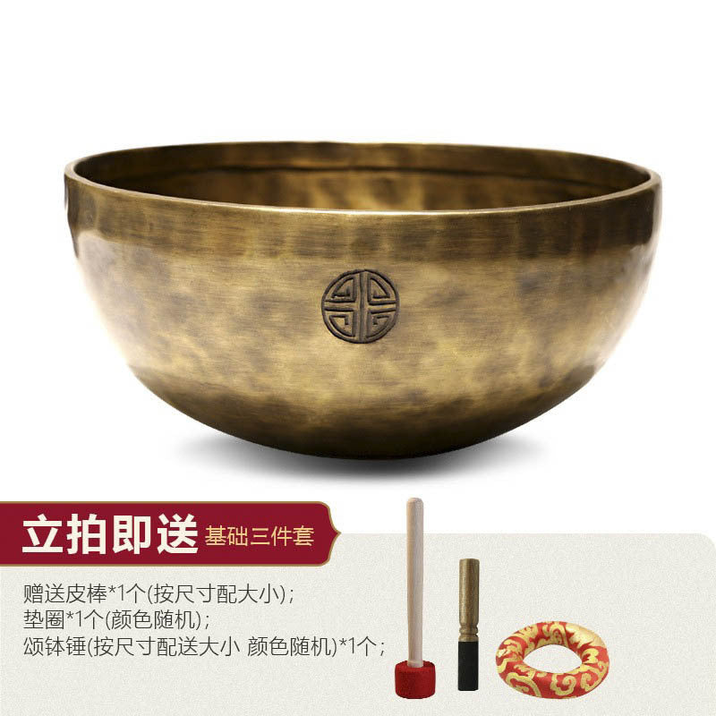 Zensoullab Nepal Handmade Full Moon Himalaya Bowl Santa Bowl Sound Therapy Copper Bowl Yoga Meditation Healing Buddha Sound Bowl Singing Bowl