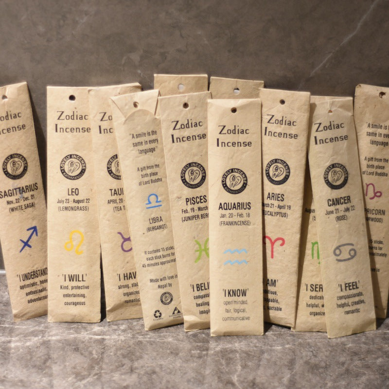 zensoullab Nepal Lovely Twelve Zodiac Handmade Incense Sticks