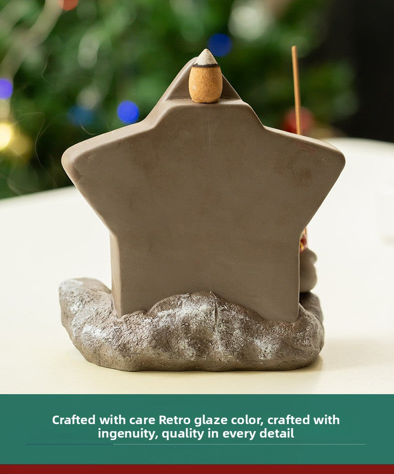 zensoullab Christmas themed backflow incense burner