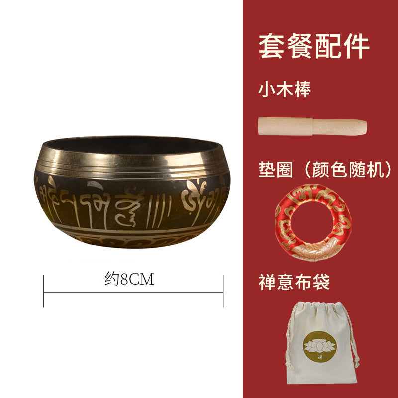 Zensoullab Nepal Buddha Bowl Van Gogh Bowl Yoga Meditation Buddha Copper Bowl Xizang Himalaya Bowl Singing Bowl Hot Sale Direct Supply