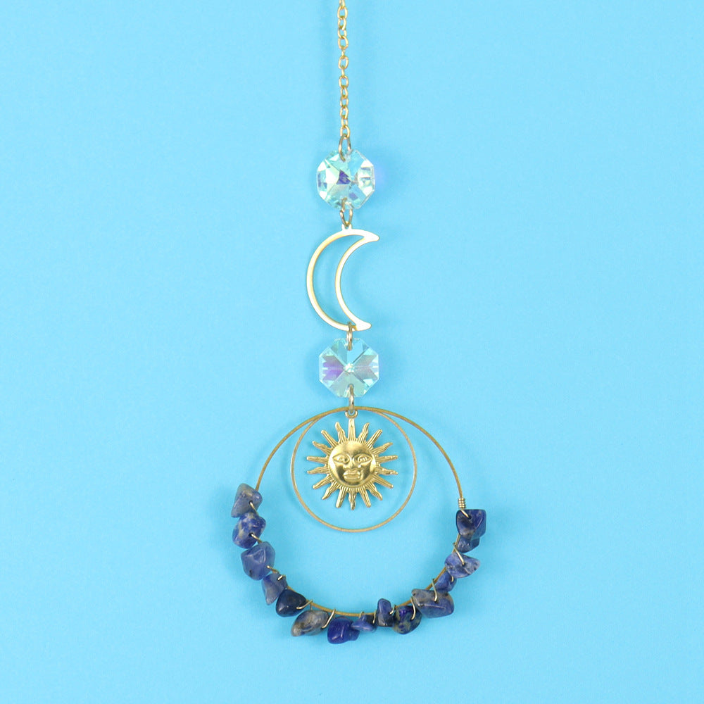 zensoullab Sun Catcher Sun Crystal Gravel Pendant Light Outdoor Hanging Window Wind Chime T37