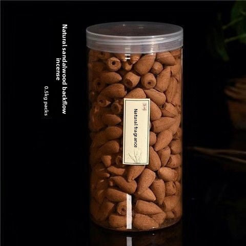 zensoullab 0.5kg Pack Sandalwood Agarwood Natural Backflow Incense Pellets Indoor Air Purification Tower Incense