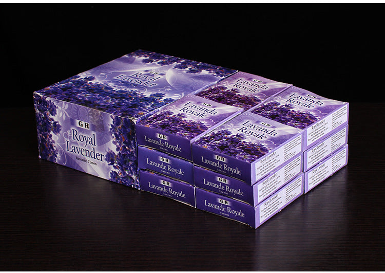 zensoullab Indian Incense Lavender Large Box Lavender Indian Original Imported Handmade Tower Incense 406