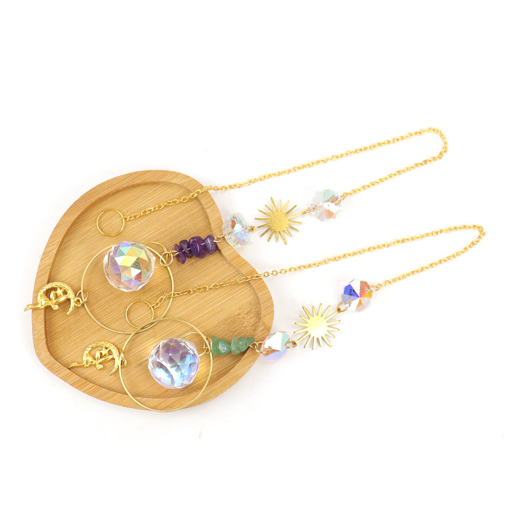zensoullab Crystal Sun Catcher Crystal Pendant Light Hanging Garden Decoration Pendant Light Crystal Accessories