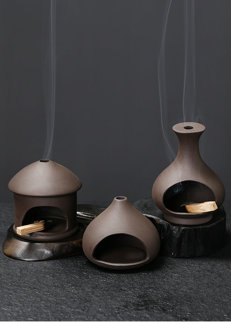 Peruvian Palo Santo Holder Sage Burning Tray Stand Ceramic Aromatherapy Burner Craft