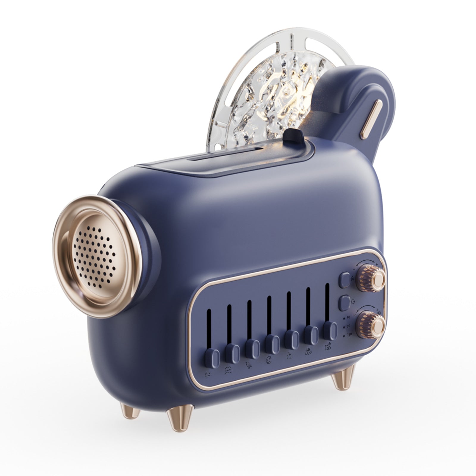 zensoullab New Product DIY White Noise Aromatherapy Machine Colorful Aurora Night Light Ultrasonic Essential Oil Bluetooth Speaker Humidifier