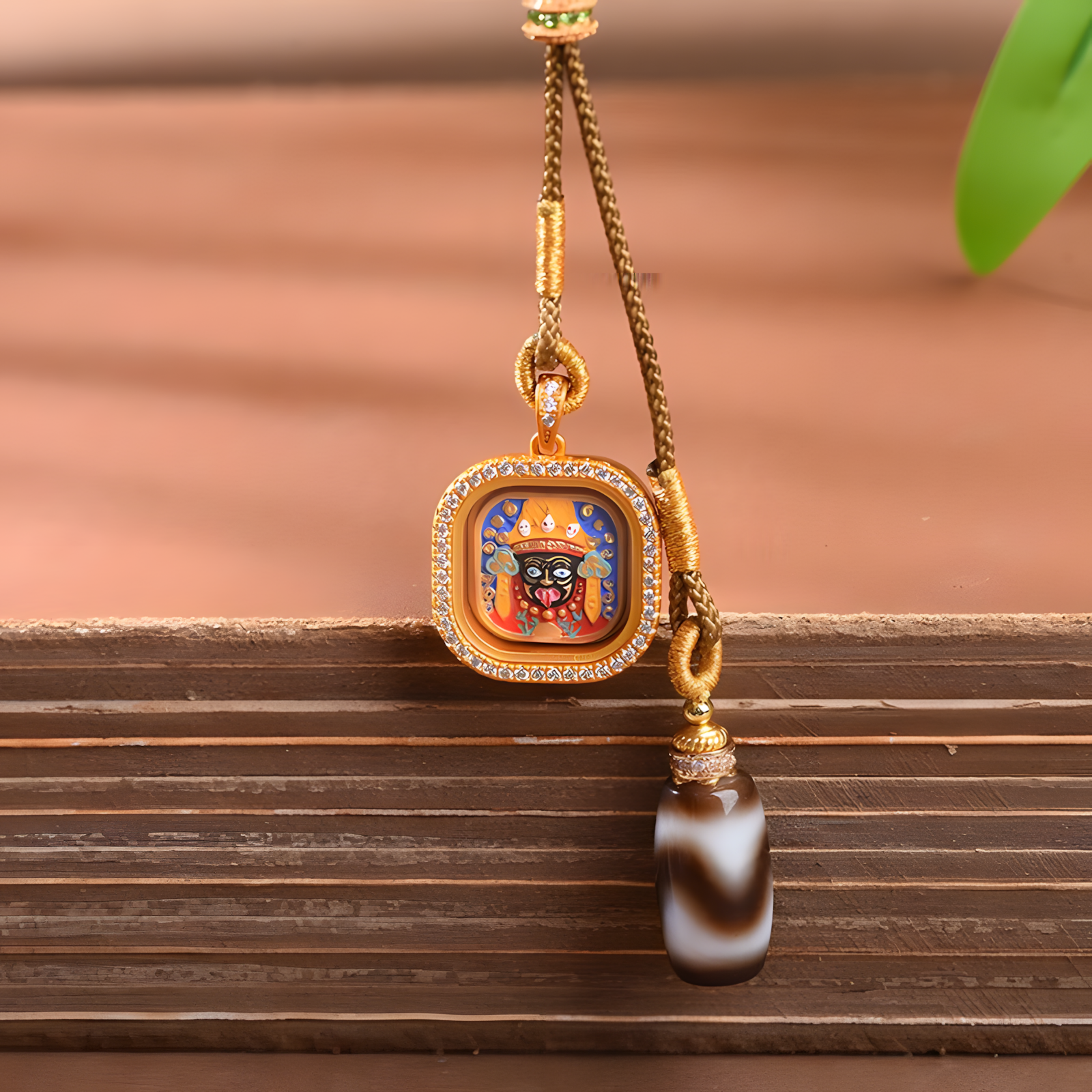 zensoullab | "Flame of Protection" Zajilamu Energy Pendant — Spiritual Shield, Meditation Aid & Blessing Amulet