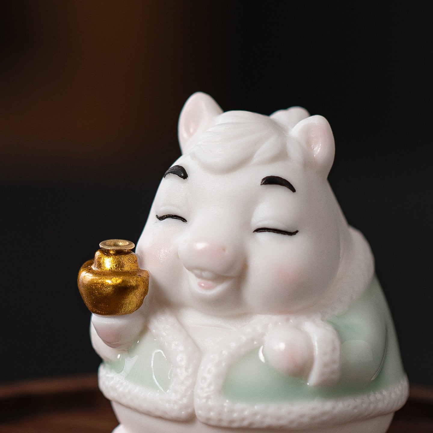 zensoullab Creative Ceramic Little Fortune Horse Incense Burner Cute Incense Holder Incense Stand Incense Tray Year of the Horse Mascot Aromatherapy Burner Incense Ceremony Ornament