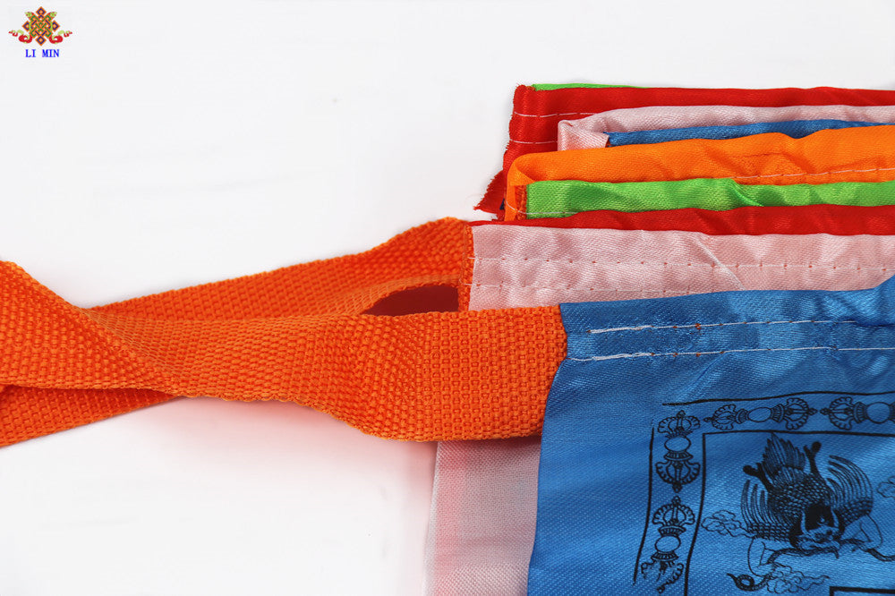 zensoullab Tibetan Ethnic Supplies Temple Buddhist Hall Decoration Hanging Flag Extra Large Colorful Prayer Flags Prayer Flags