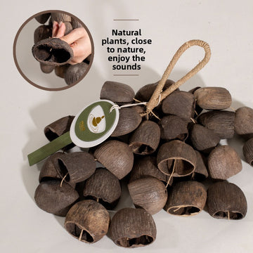 Zensoullab South African Fruit Shell Water Bell Tong Handbell Plant Fruit Shell Concert Niche Accompaniment Sound Beam Hand-Cranking Healing Wind Chimes