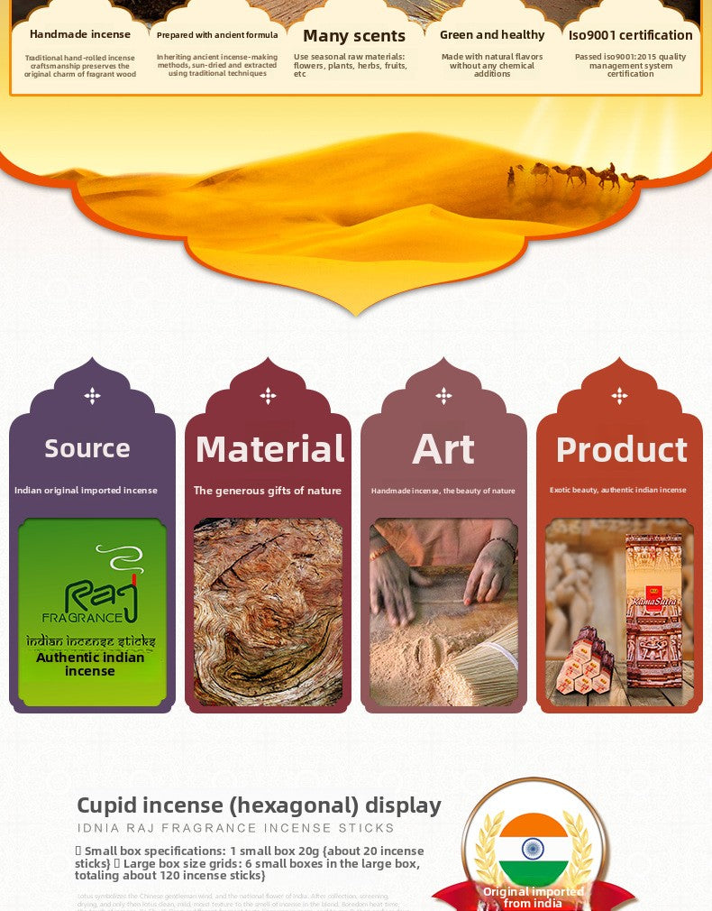 zensoullab Indian Incense Kamasutra Original Imported Handmade Incense Stick 125