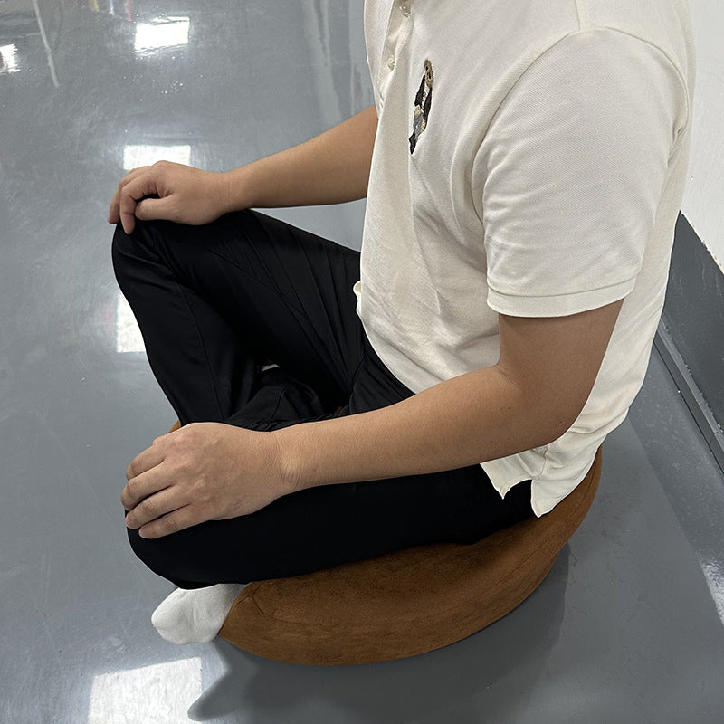 zensoullab Double Disc Memory Foam Cushion Yoga Long Sitting Non-Collapsing Removable Washable Meditation Cushion Meditation Seat Zen Meditation Cushion