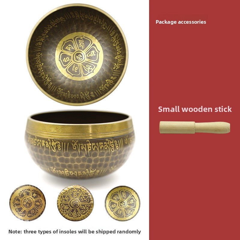 Zensoullab Nepal Xizang Himalaya Bowl Buddha Sound Bowl Buddha Sound Bowl Singing Bowl Yoga Meditation Himalaya Bowl Ear Cleaning Healing Copper Chime Stone
