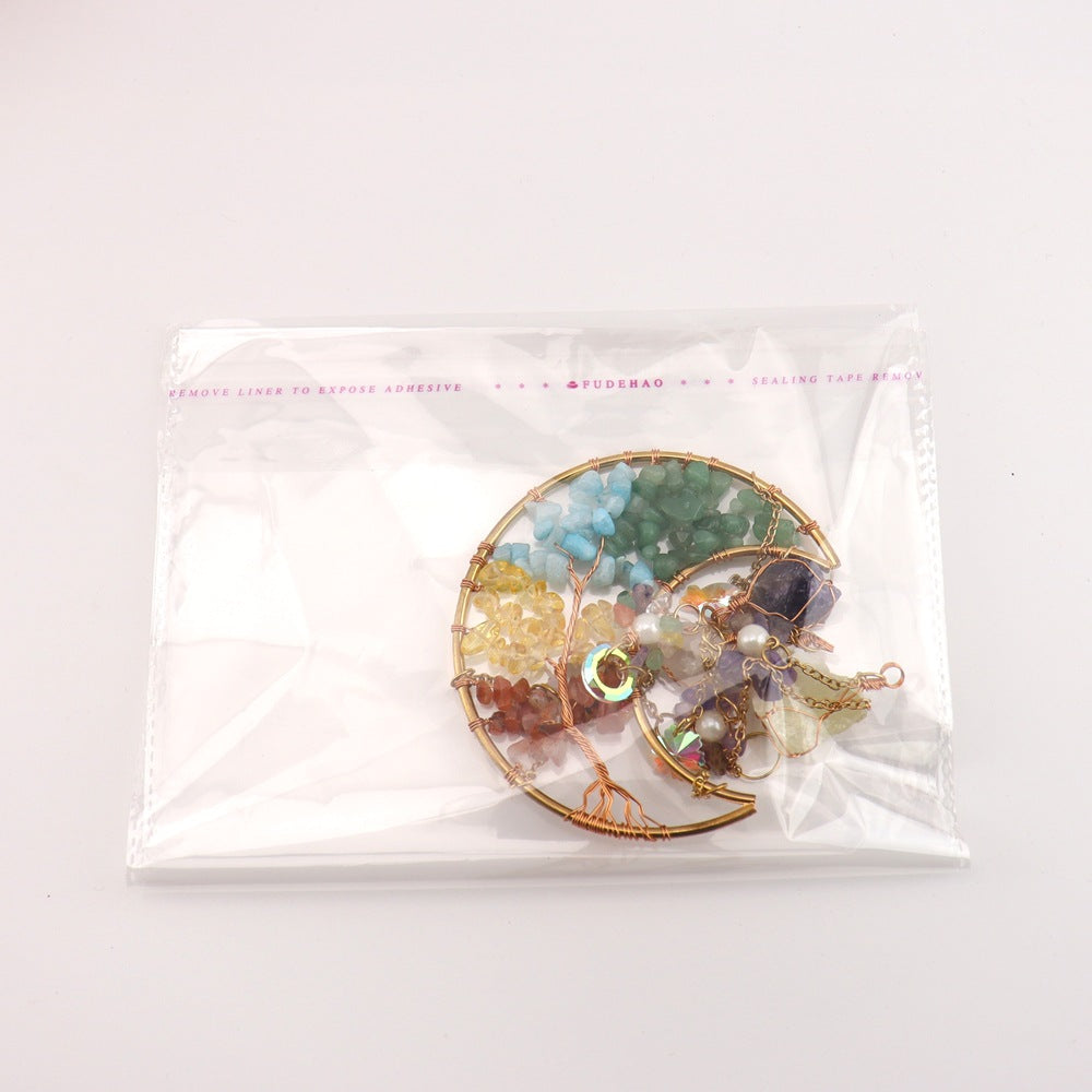 zensoullab Crystal Pendant Metal Moon Sun Catcher Outdoor Window Hanging Decoration Craft Pendant