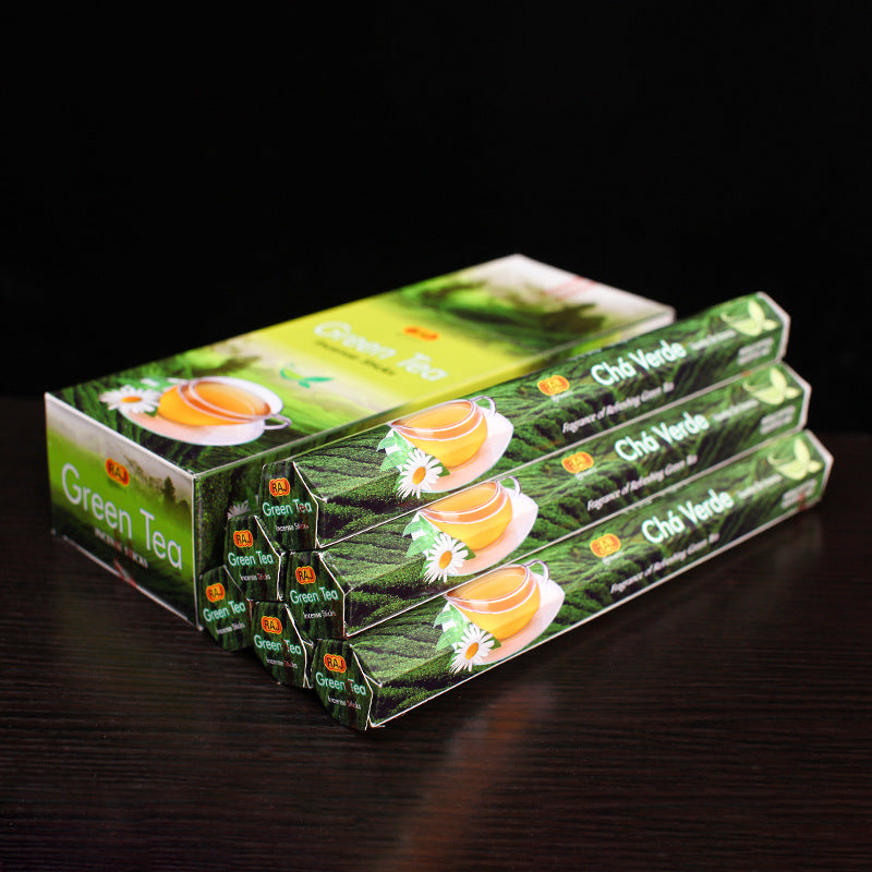 zensoullab Indian Incense Green Tea en Tea Authentic Indian Original Imported Handmade Aromatherapy Incense Stick 843