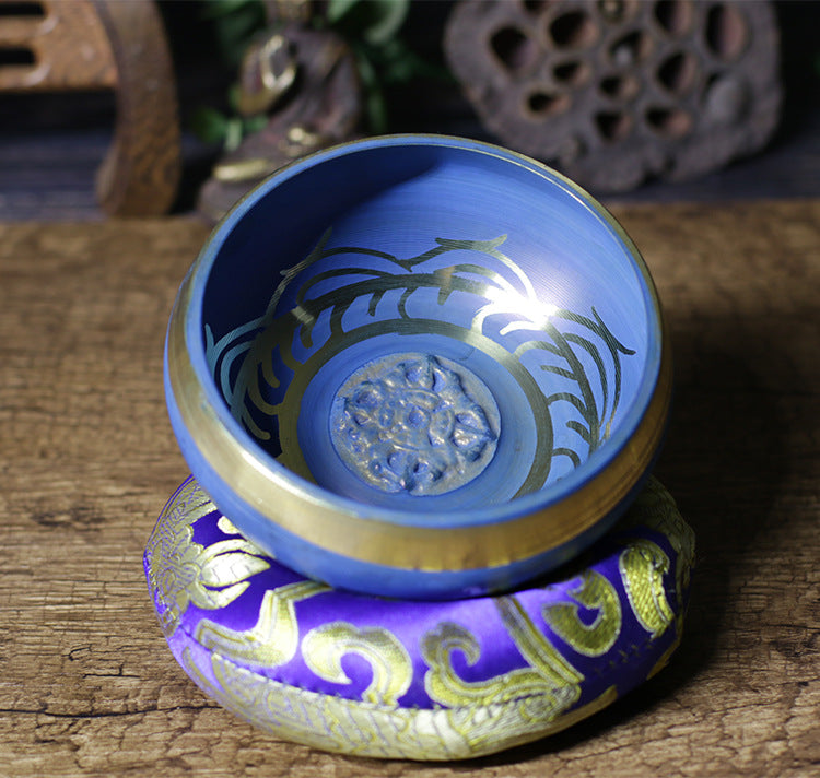 zensoullab Nepal Handmade Buddha Sound Bowl Chanting Bowl Singing Bowl Yoga Meditation Bowl Copper Chime Ritual Bowl Healing Buddha Sound Bowl