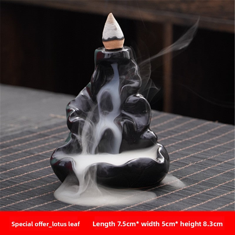 zensoullab Ceramic Backflow Incense Burner Creative Home Office Incense Decoration Incense Burner Direct Supply One Piece Supply